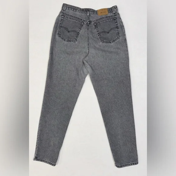 VTG Levi’s 573 Jeans 900 Series Sz14 Silver Tab High Rise Grey Mom Jeans 80s 90s - Picture 2 of 16